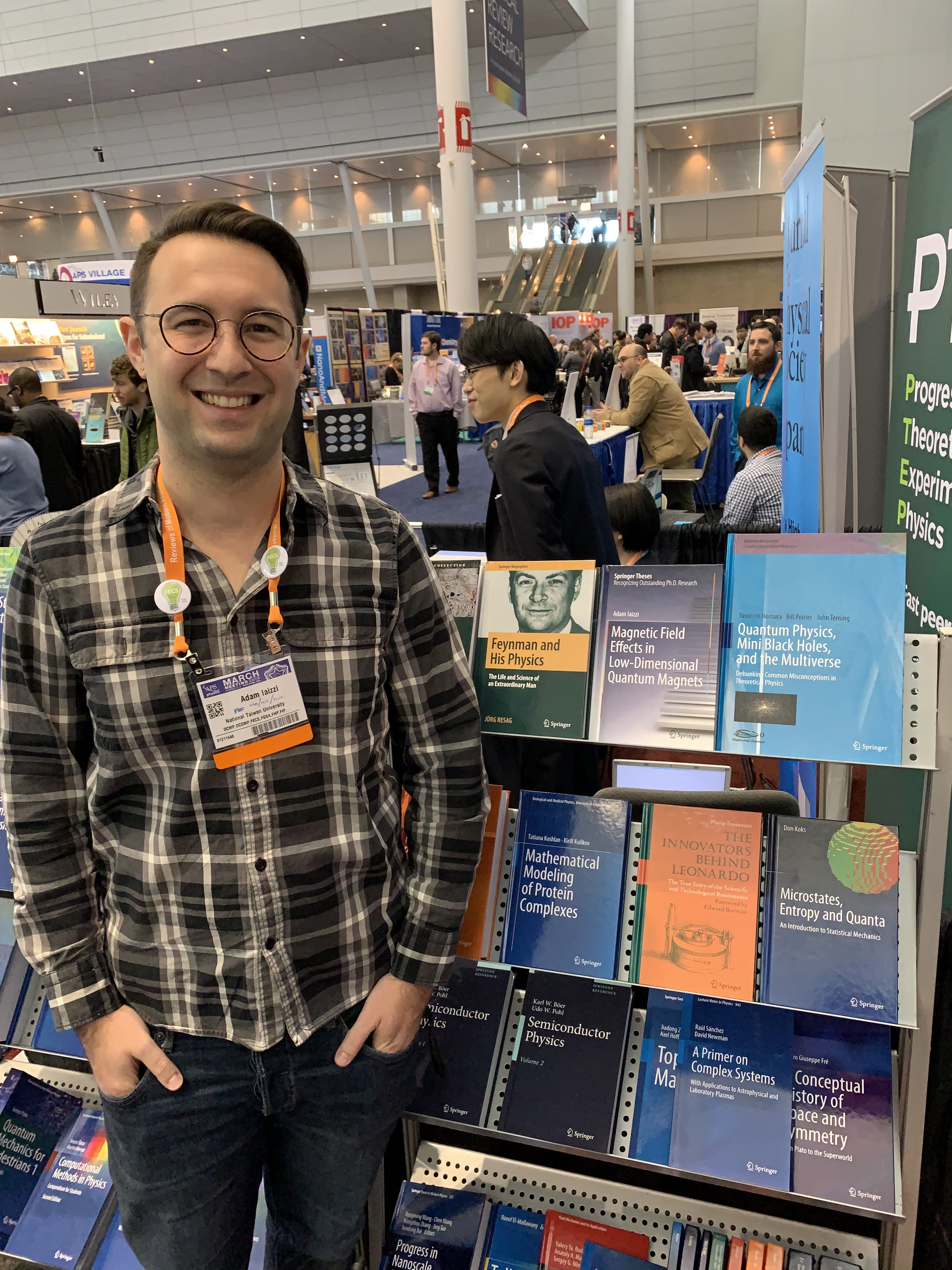 Me and my dissertation on display at the March Meeting 