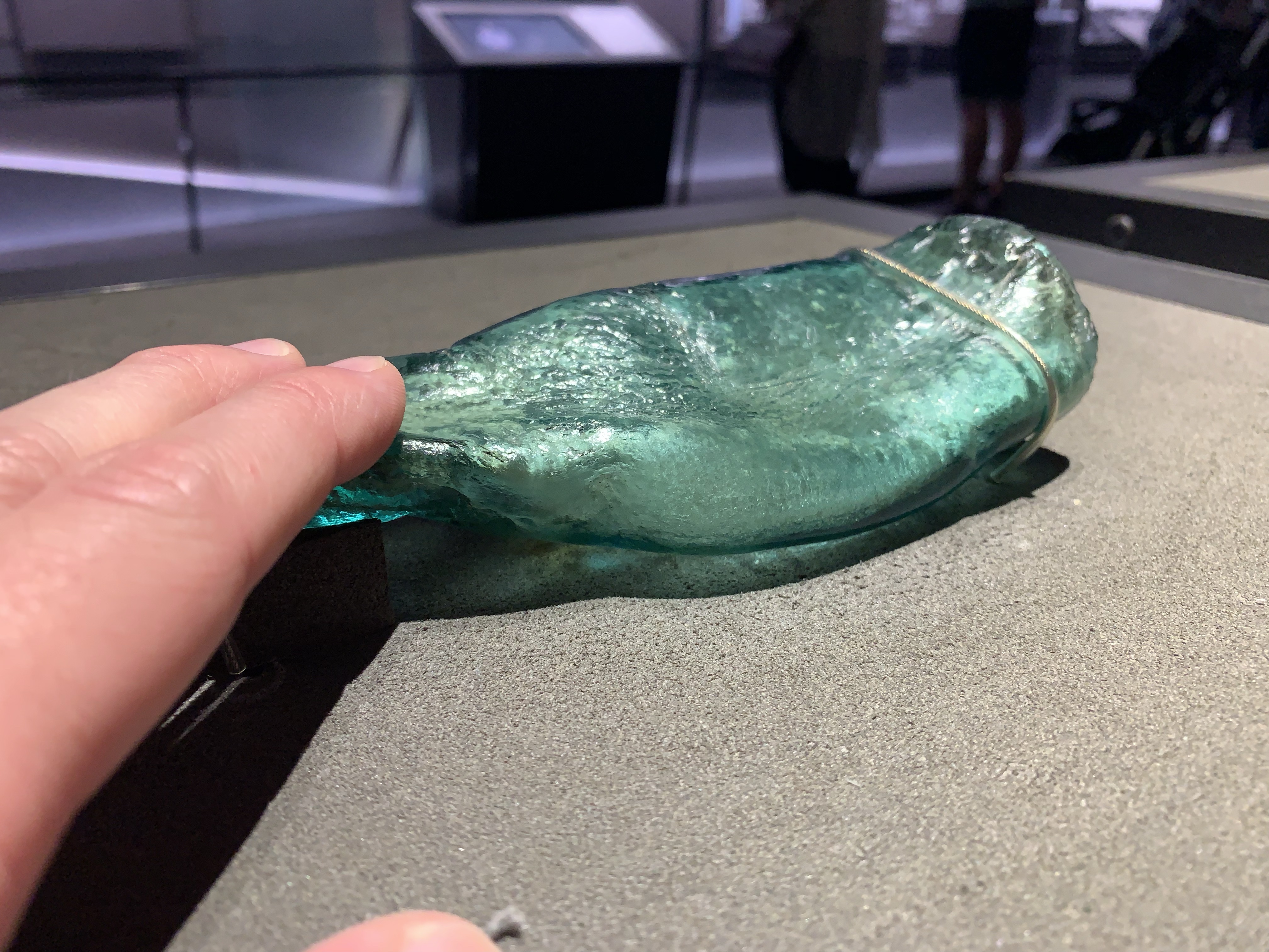 Bottle melted by atomic blast